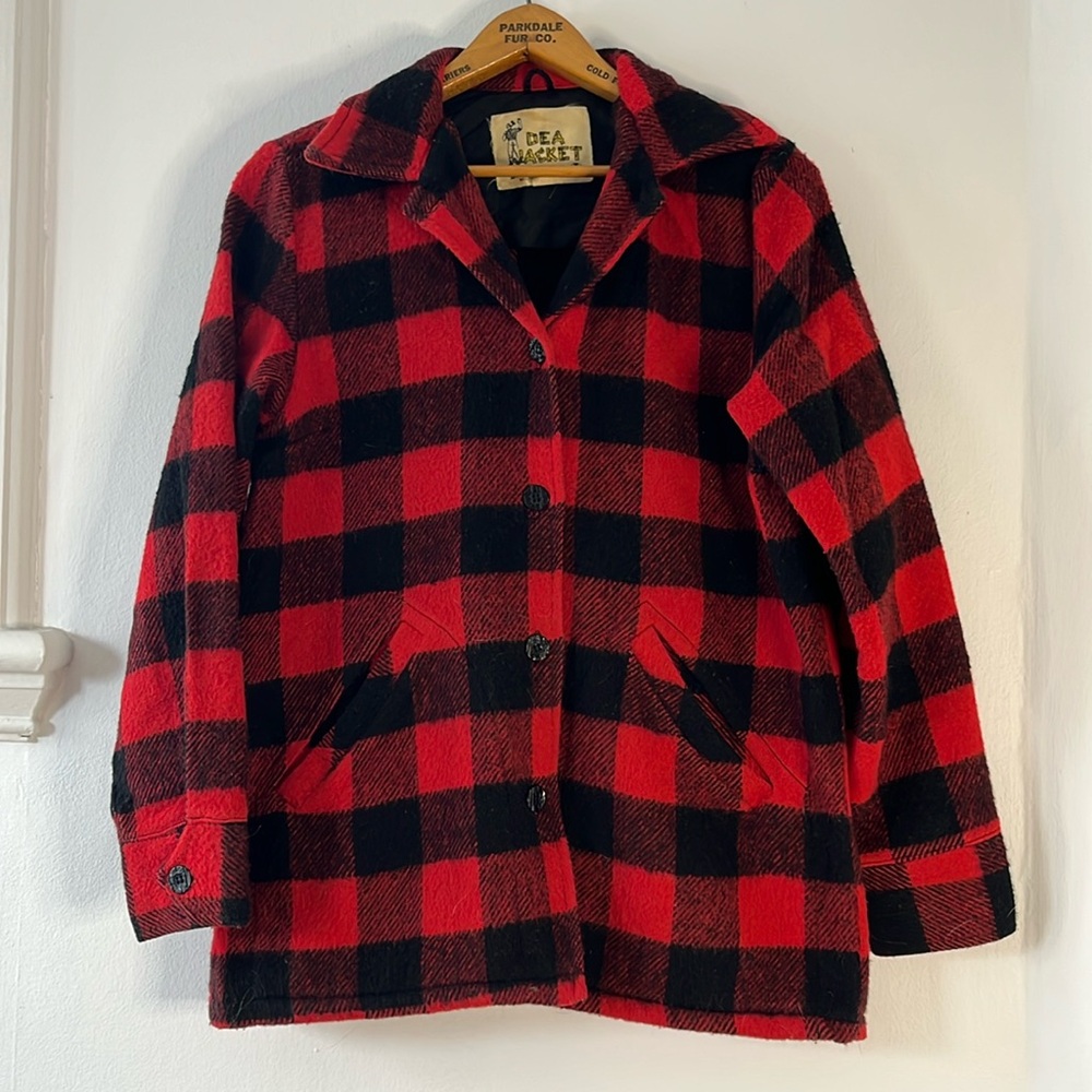 VINTAGE Plaid Shirt Jacket
